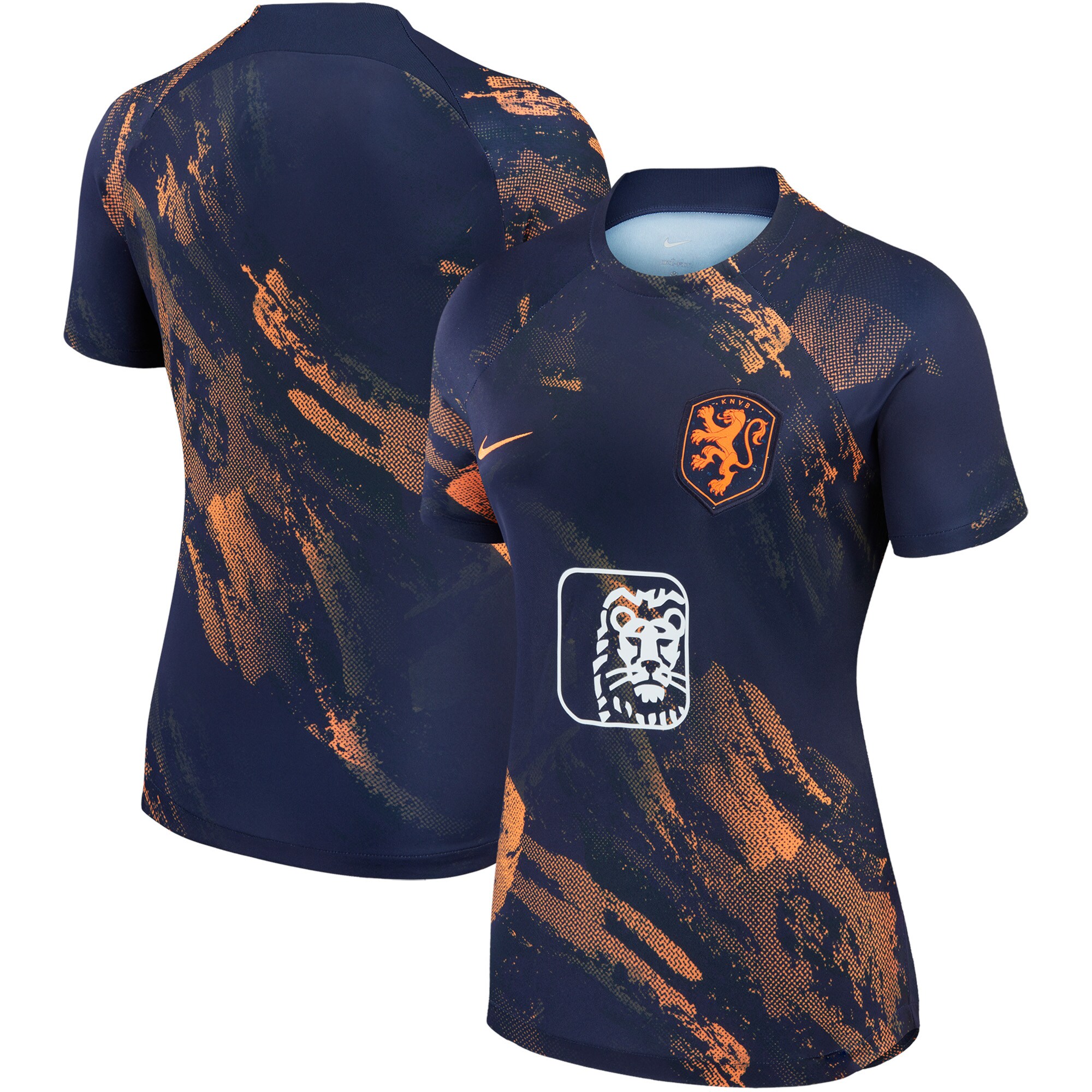 Shop netherlands women8217s national team nike women8217s 2023 pre-match top – navy – France Football Shirts & World Cup Jerseys
