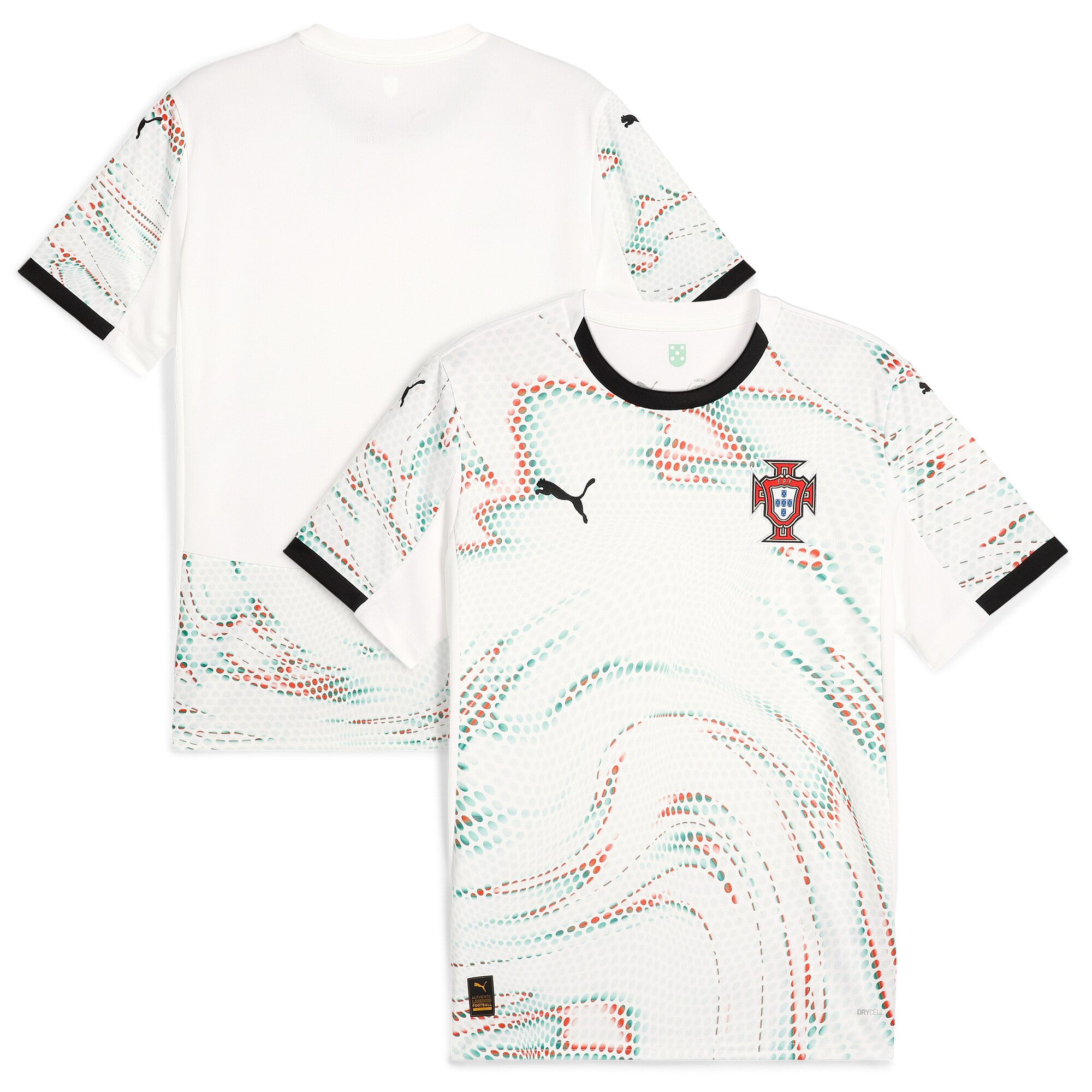 Shop portugal national team puma 2025 away replica jersey – white – France Football Shirts & World Cup Jerseys