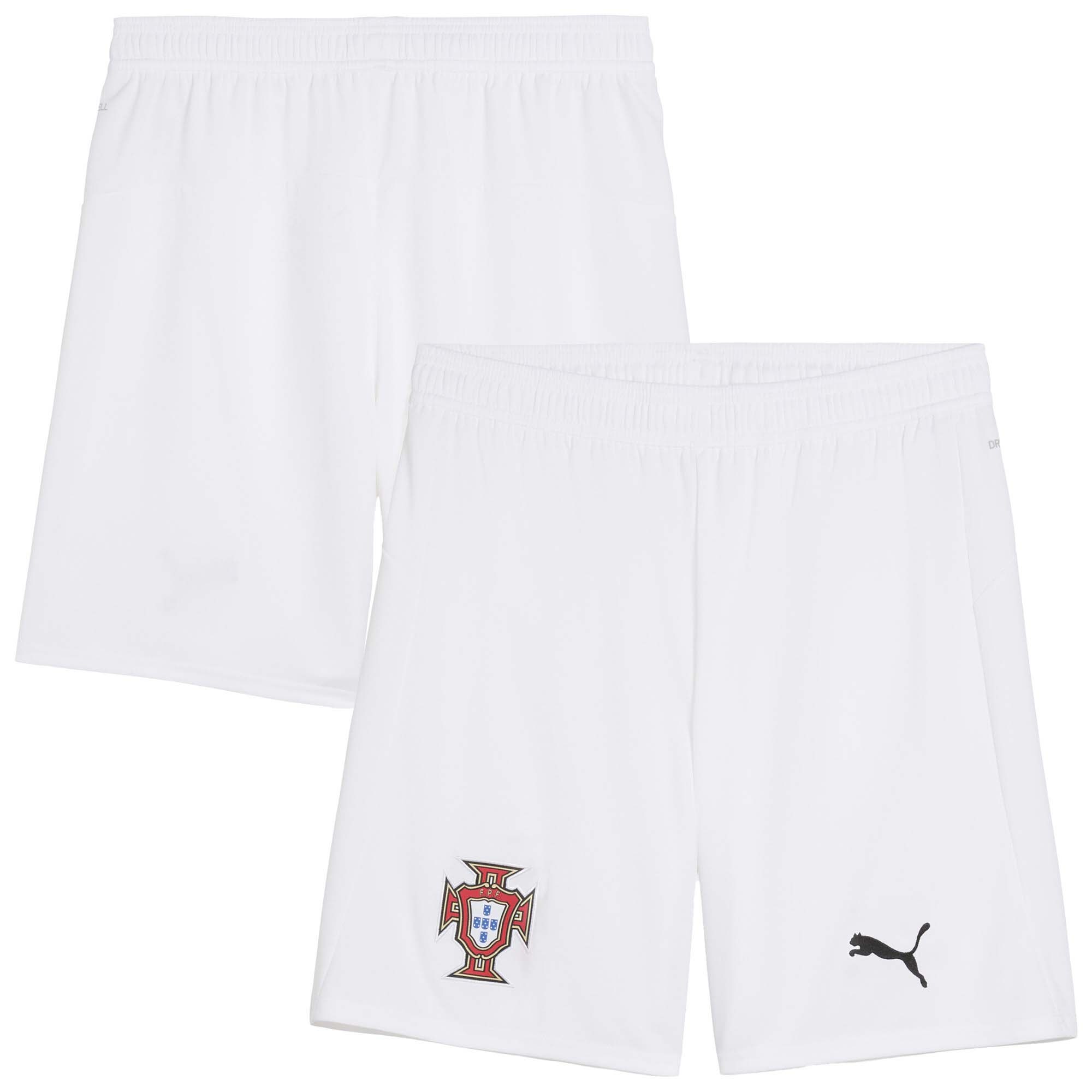 Shop portugal national team puma 2025 away replica shorts – white – France Football Shirts & World Cup Jerseys