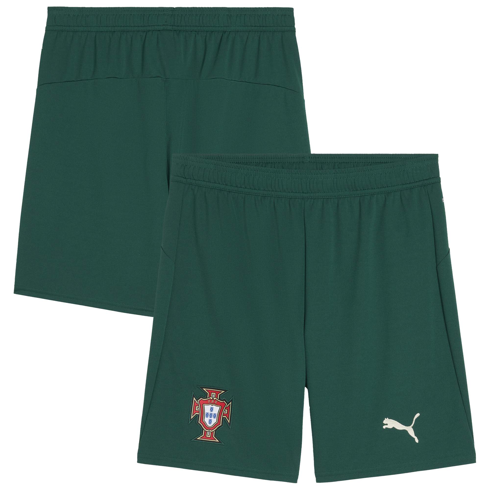 Shop portugal national team puma 2025 home replica shorts – green – France Football Shirts & World Cup Jerseys