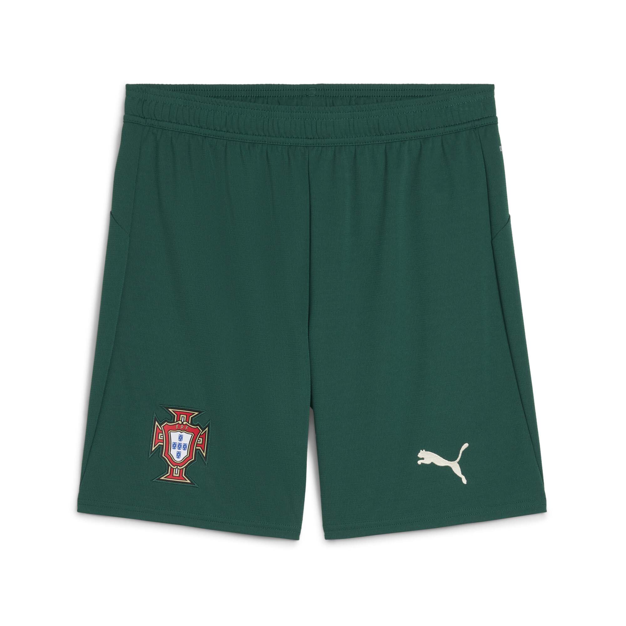 Shop portugal national team puma 2025 home replica shorts – green – France Football Shirts & World Cup Jerseys