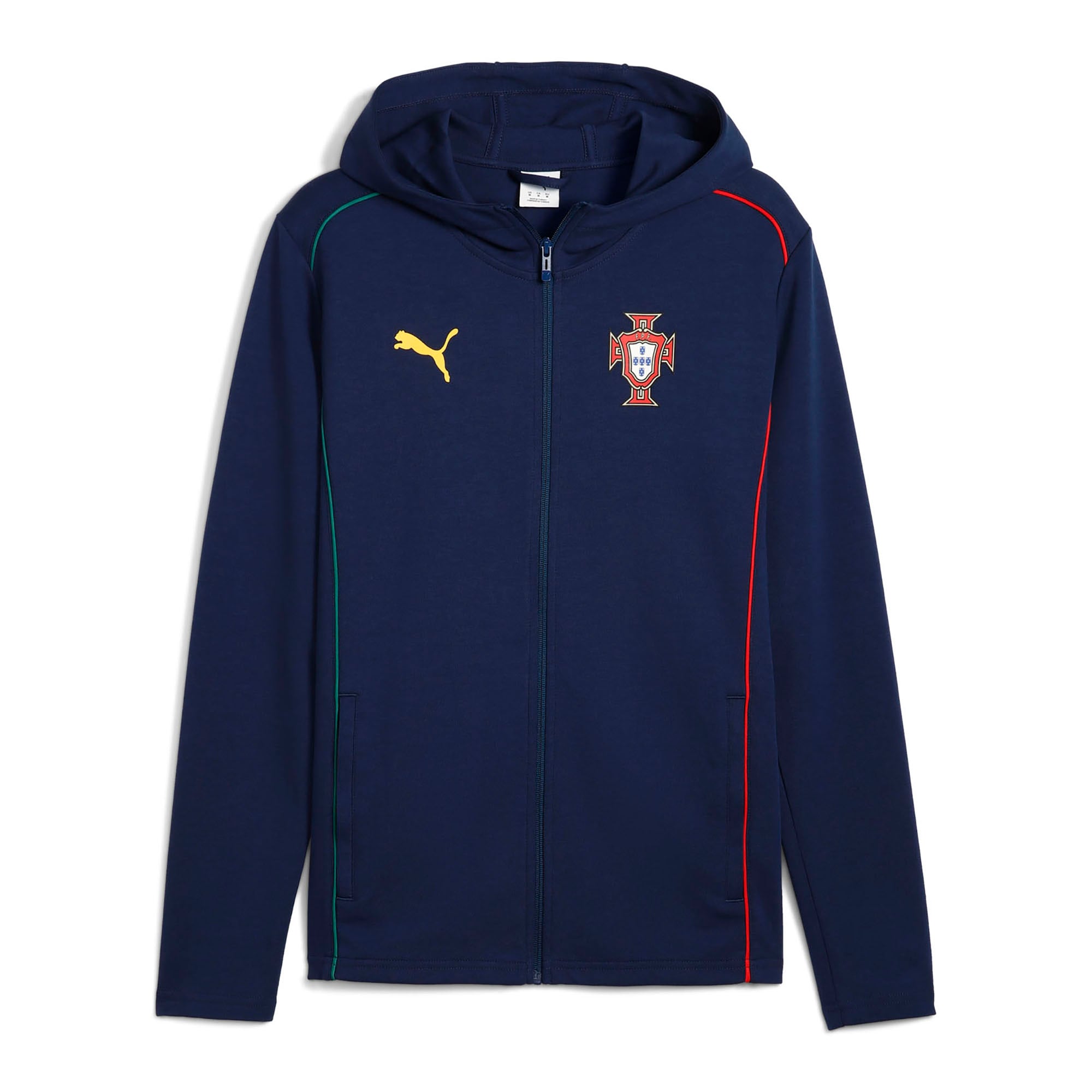 Shop portugal national team puma casuals full-zip hoodie – navy – France Football Shirts & World Cup Jerseys