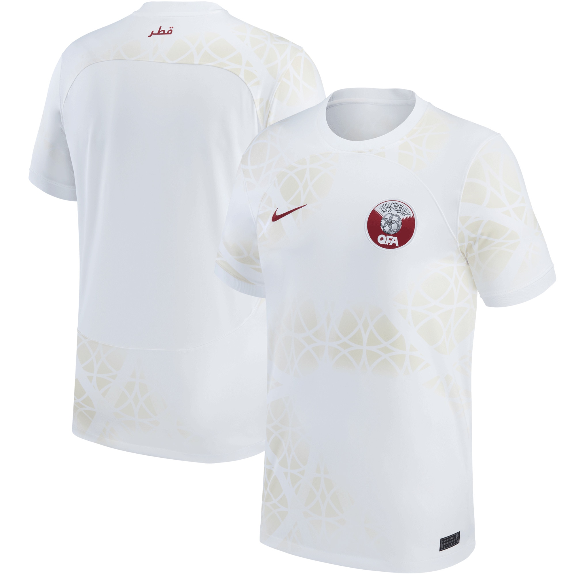 Shop qatar national team nike 202223 away replica jersey – white – France Football Shirts & World Cup Jerseys