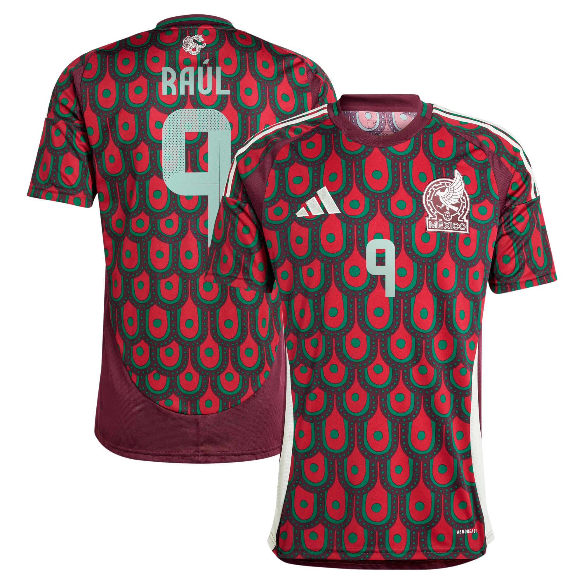 Shop raul jimenez mexico national team adidas 2024 home replica player jersey – burgundy – France Football Shirts & World Cup Jerseys