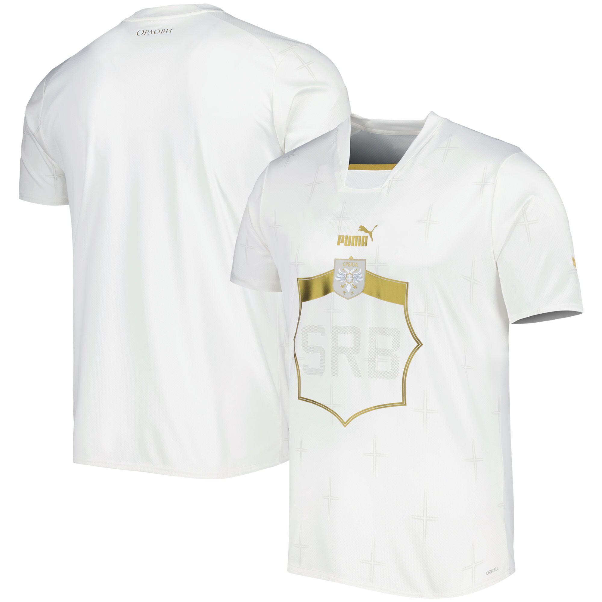Shop serbia national team puma 202223 away replica jersey – white – France Football Shirts & World Cup Jerseys