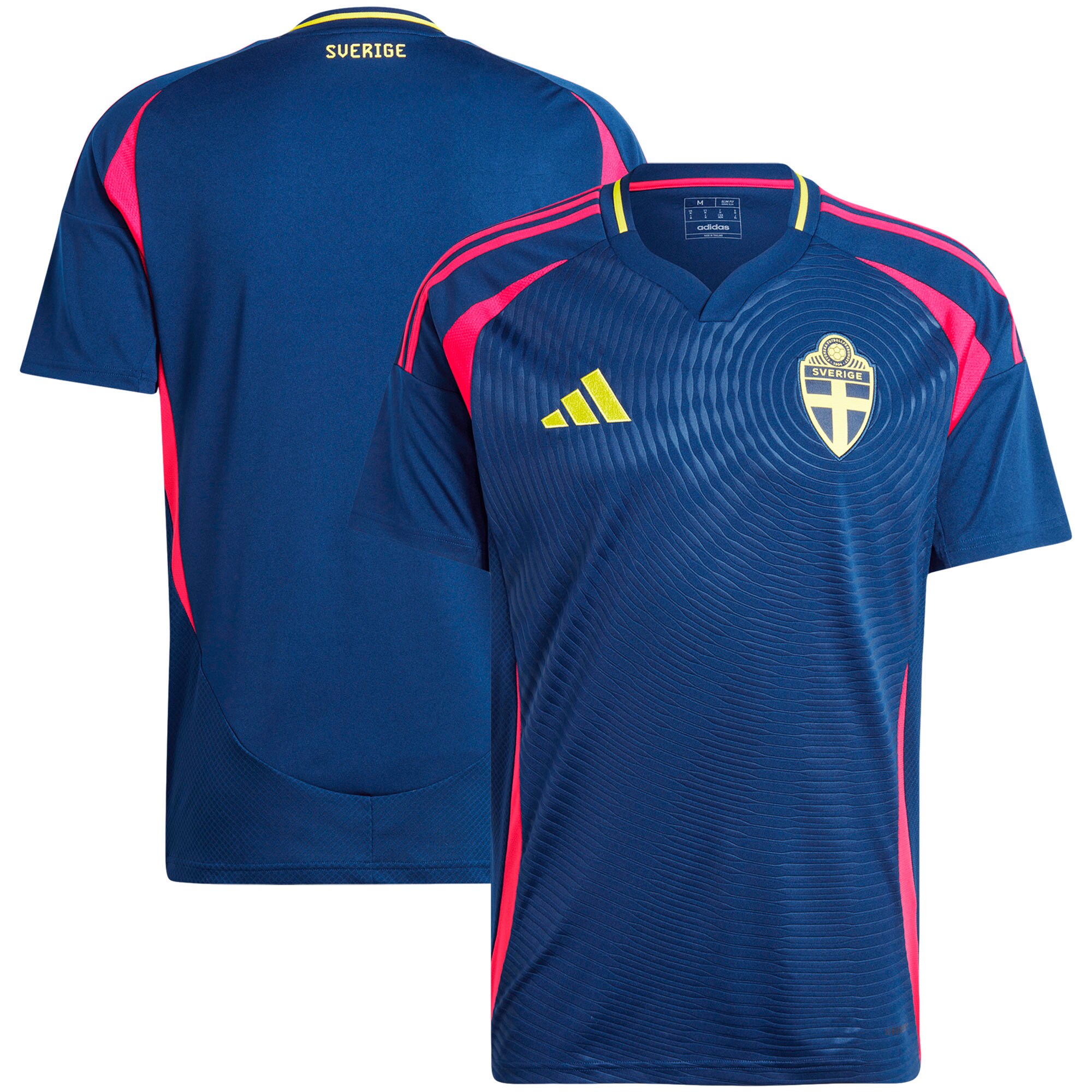 Shop sweden national team adidas 2024 away replica jersey – navy – France Football Shirts & World Cup Jerseys