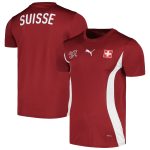 Shop switzerland national team puma 2024 pre-match jersey – red – France Football Shirts & World Cup Jerseys