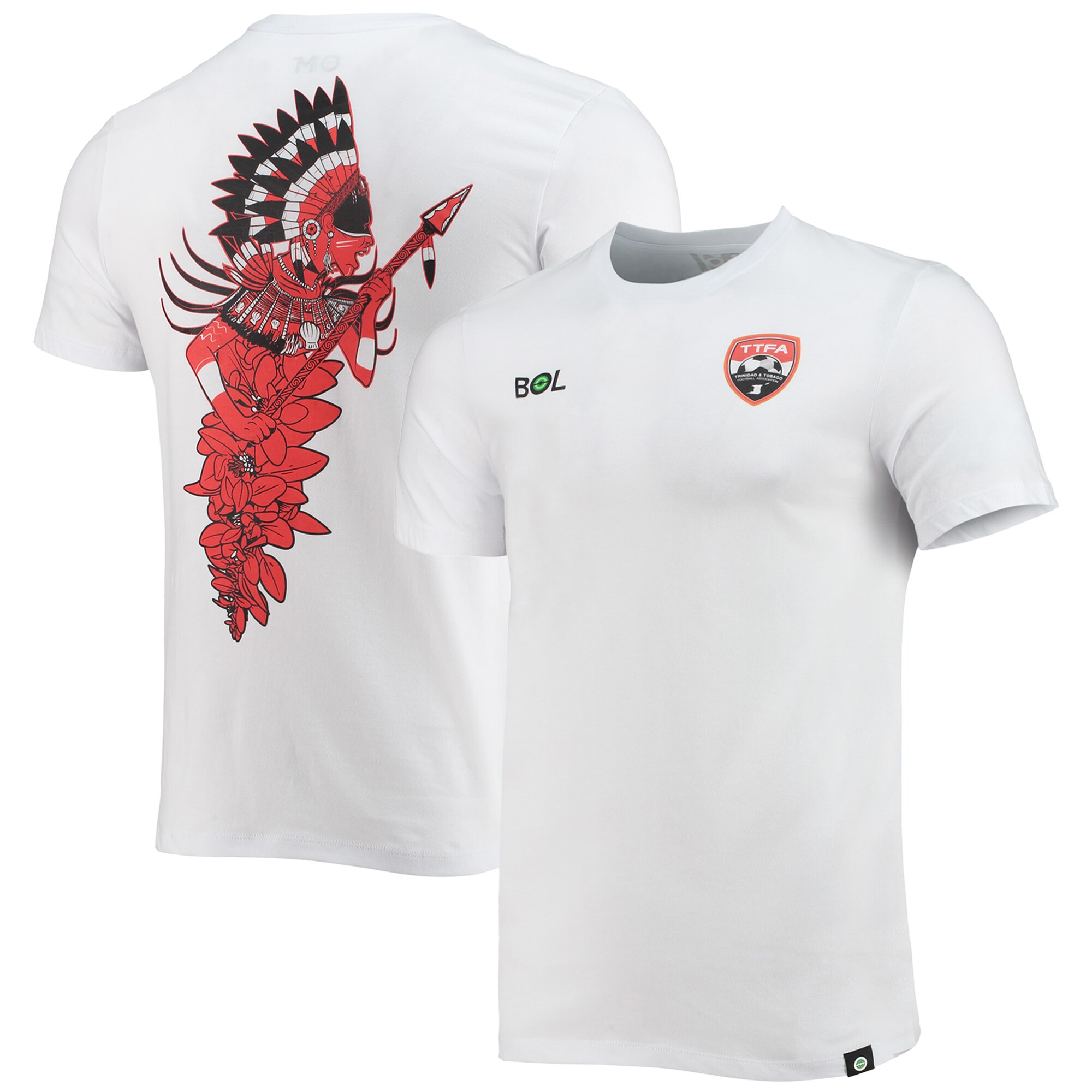 Shop trinidad and tobago national team trinbagonian warrior t-shirt – white – France Football Shirts & World Cup Jerseys