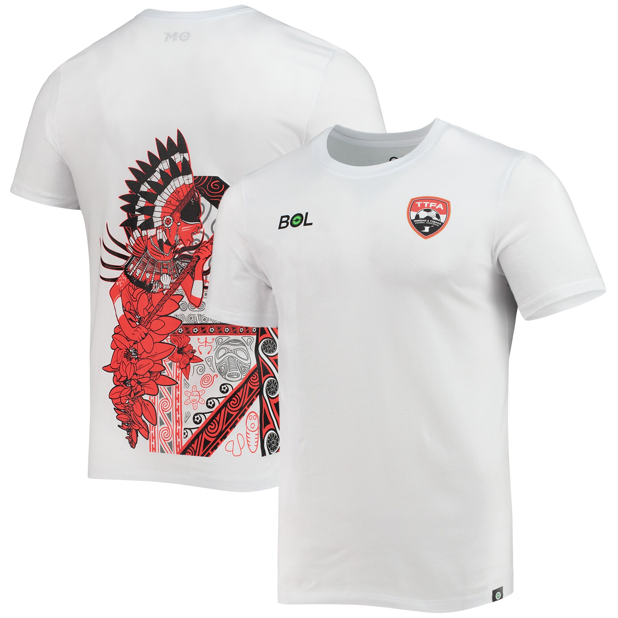 Shop trinidad and tobago national team warrior tribal t-shirt – white – France Football Shirts & World Cup Jerseys